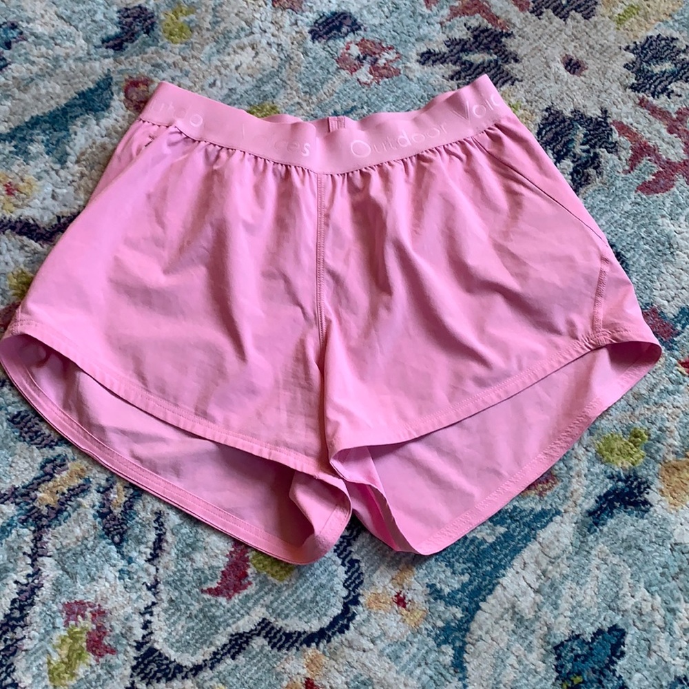 Outdoor Voices Pink Athletic Shorts